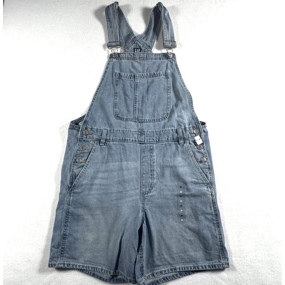 GAP Women's Blue Jean Shorts Overalls